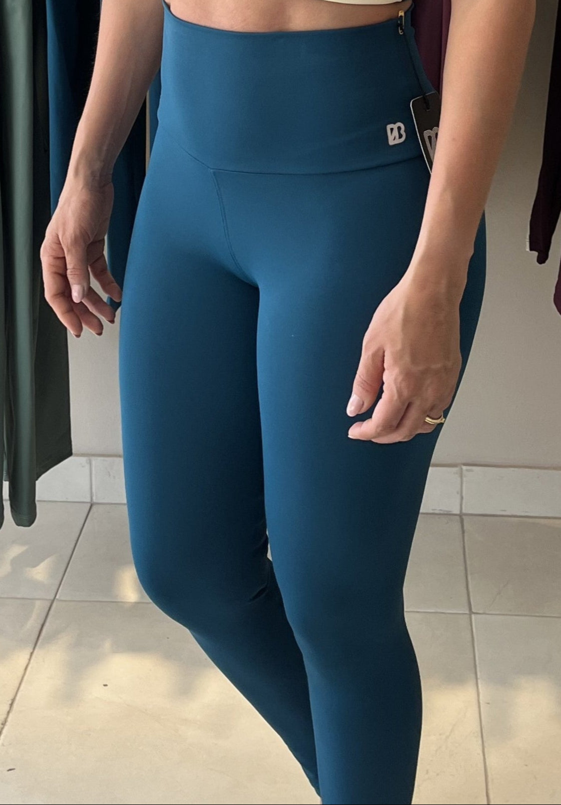 legging basico teal blue