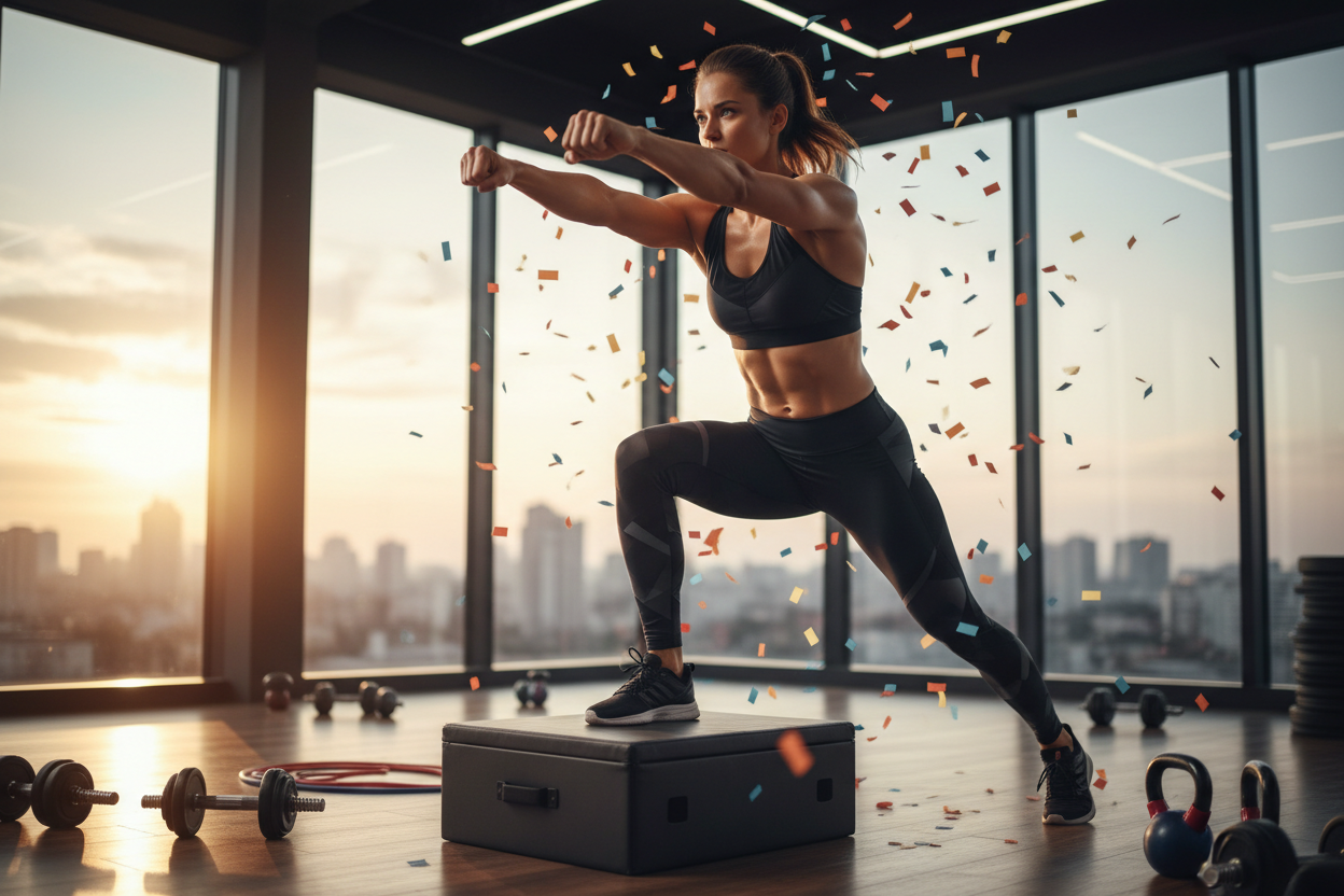 mujer haciendo ejercicios